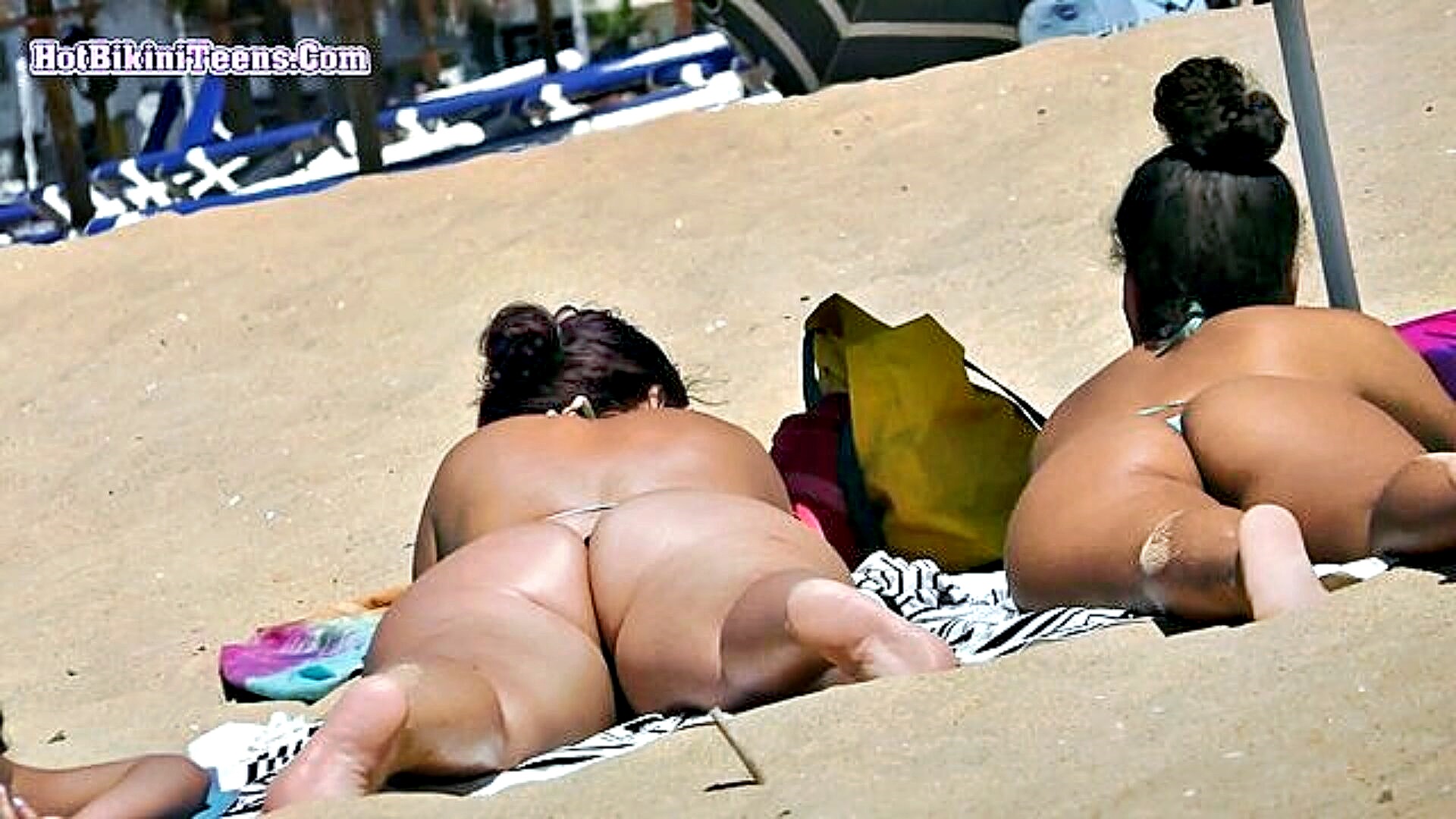 Beach voyeur thong