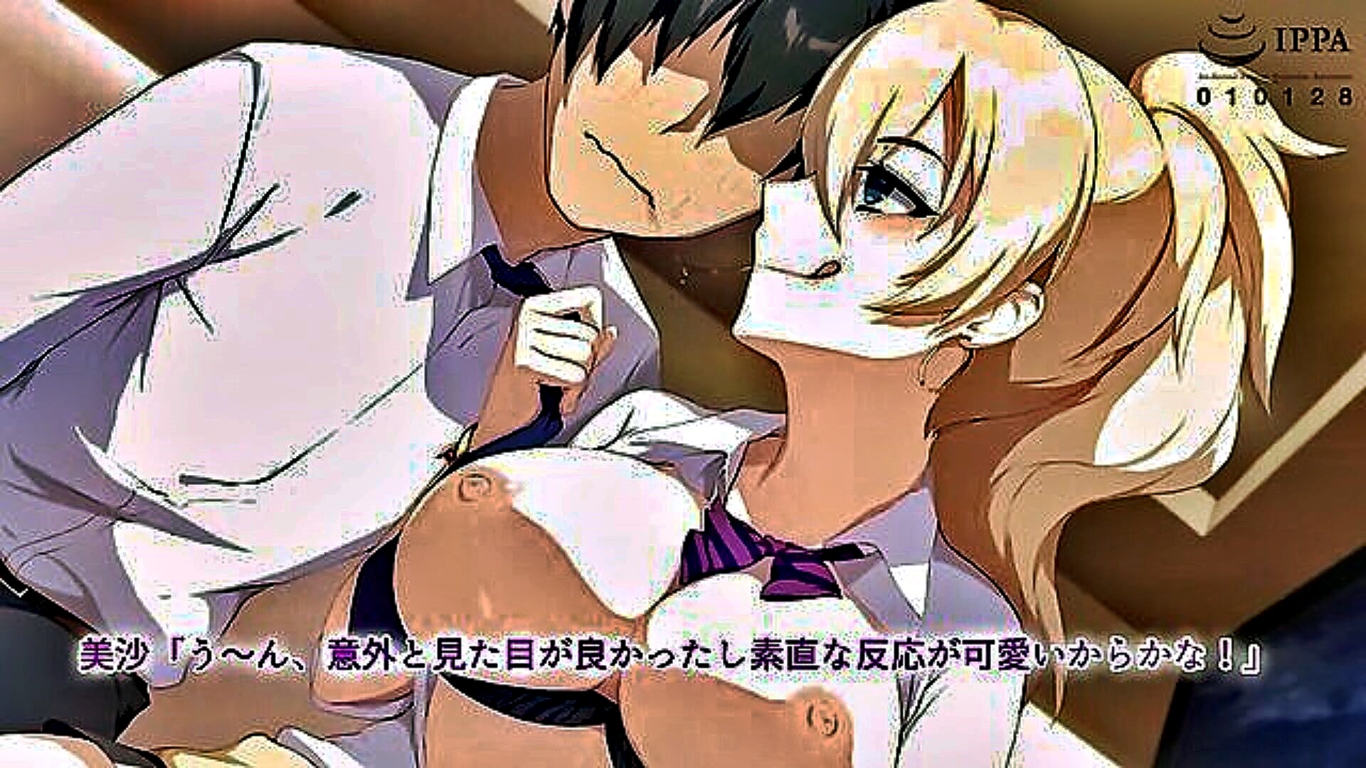 A gyaru seduces a serious swim club member after practice