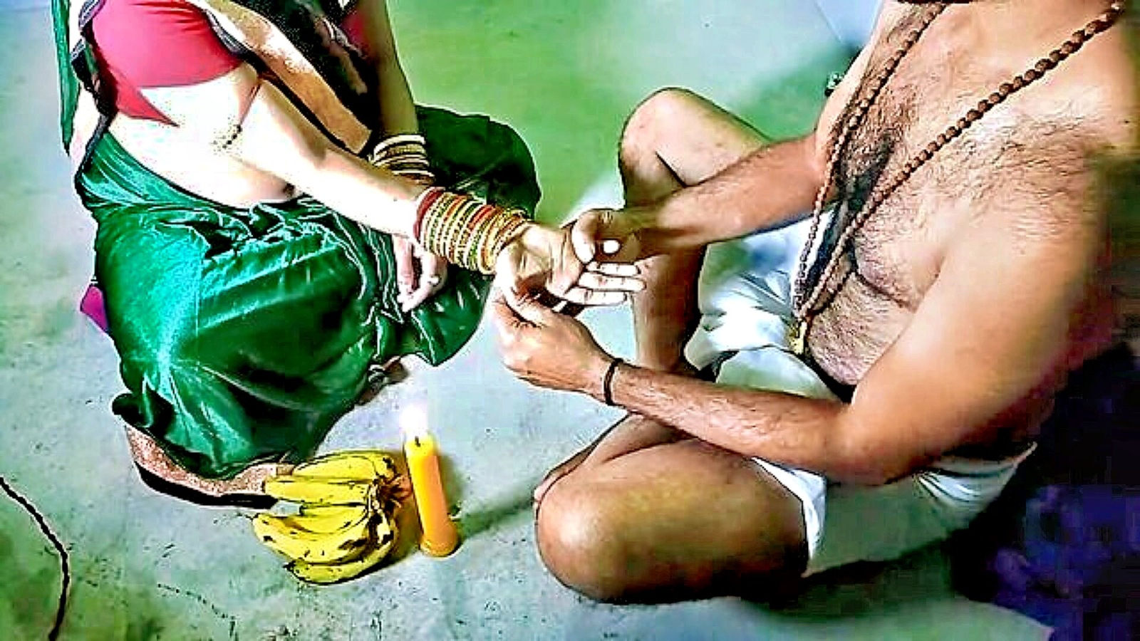 Tantrik Preacher Joey Introduces His Devotee To Painful Sex And Creampies  After Worshiping - XXXBP