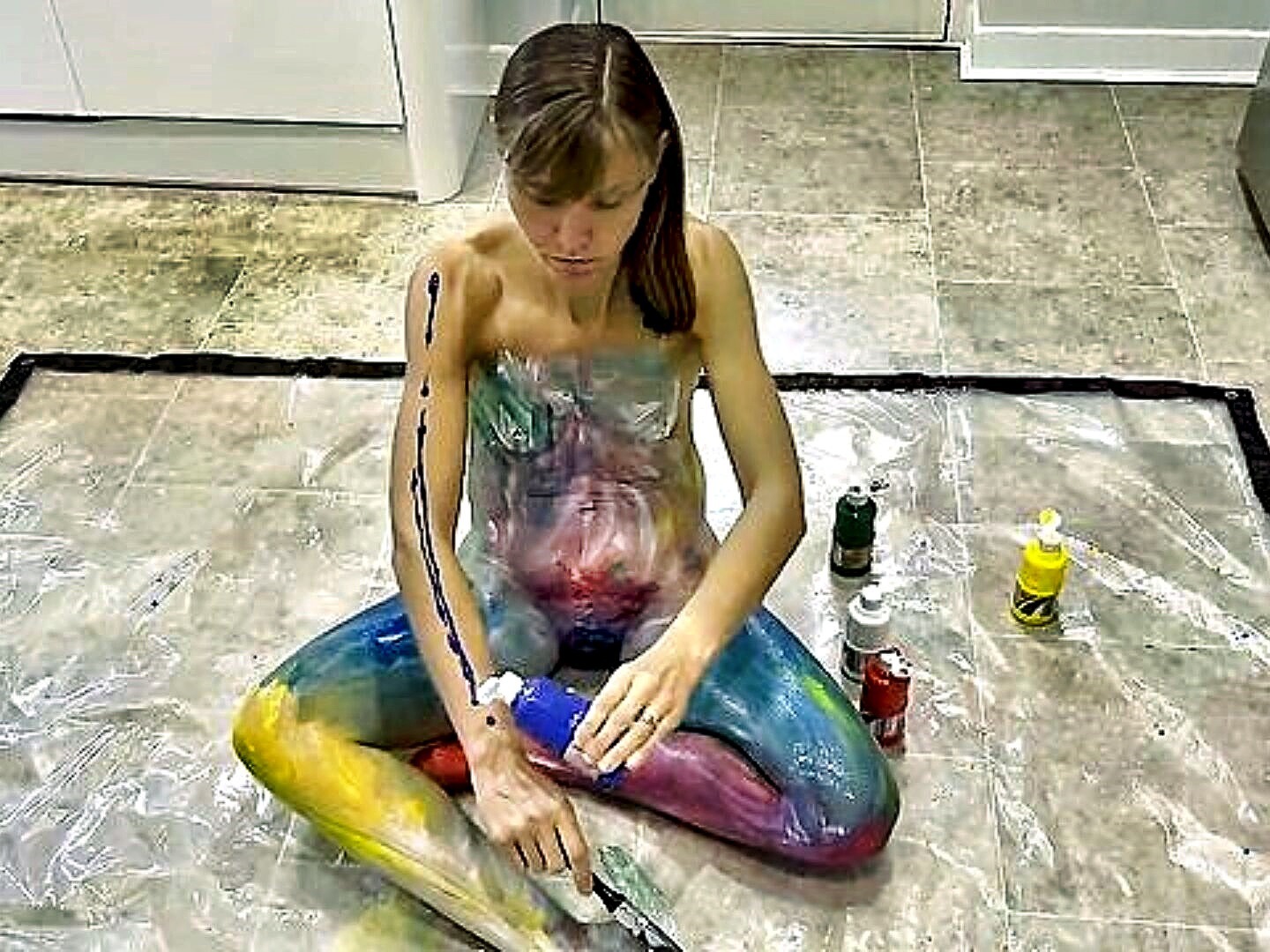 nudist beach bodypaint pussy A Playful Nude Body Painting Session That Will Leave You Satisfied - XXXBP