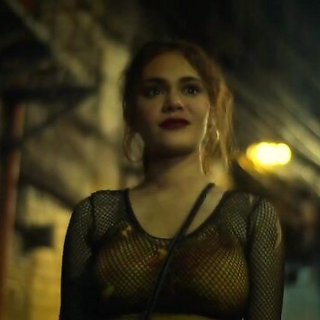 a close up of her sensual curves