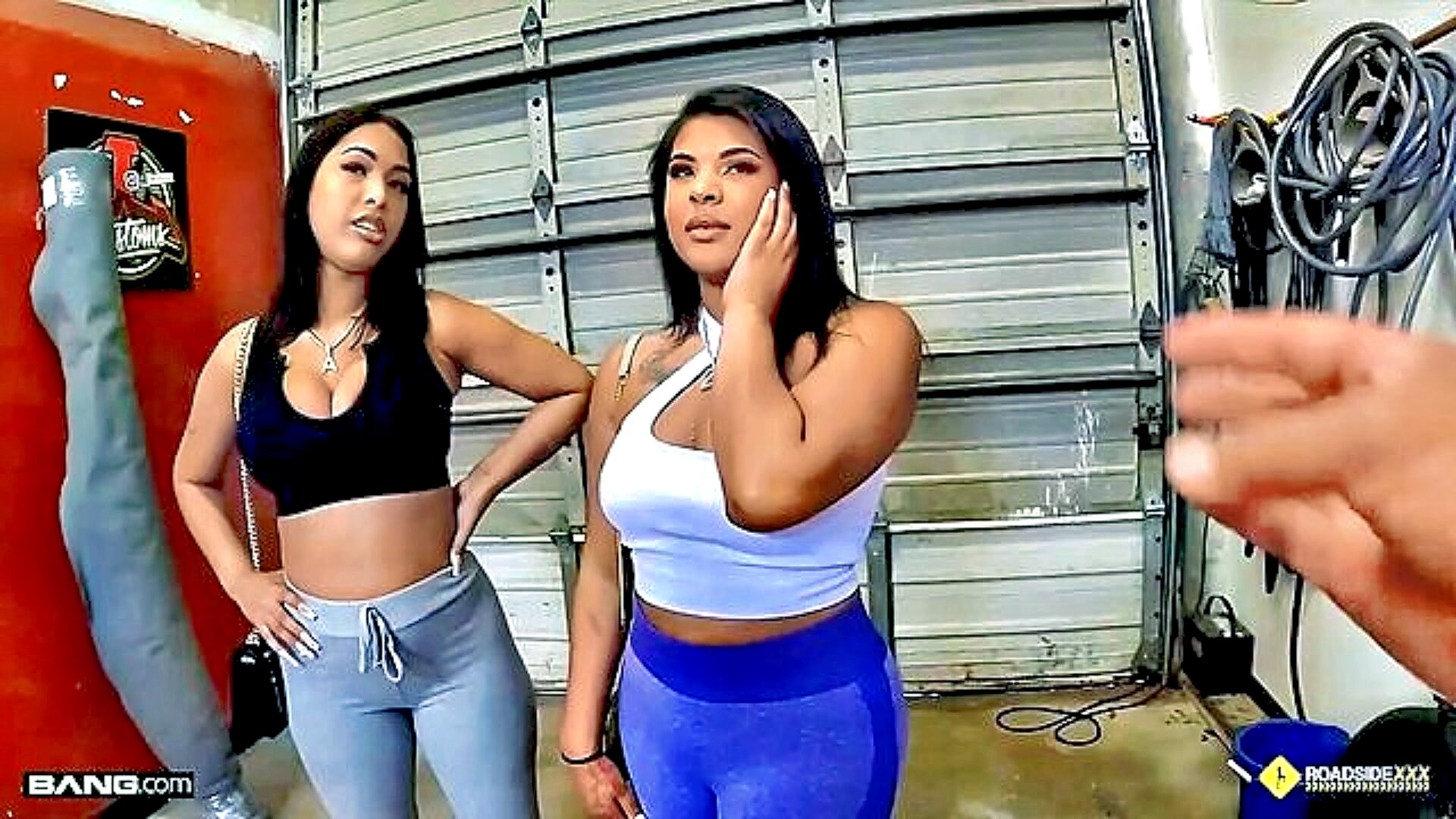 Outdoor Threesome With Latina Beauties - XXXBP