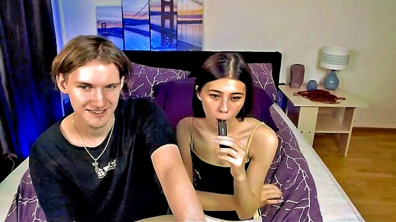 She in a intimate moment with a partner